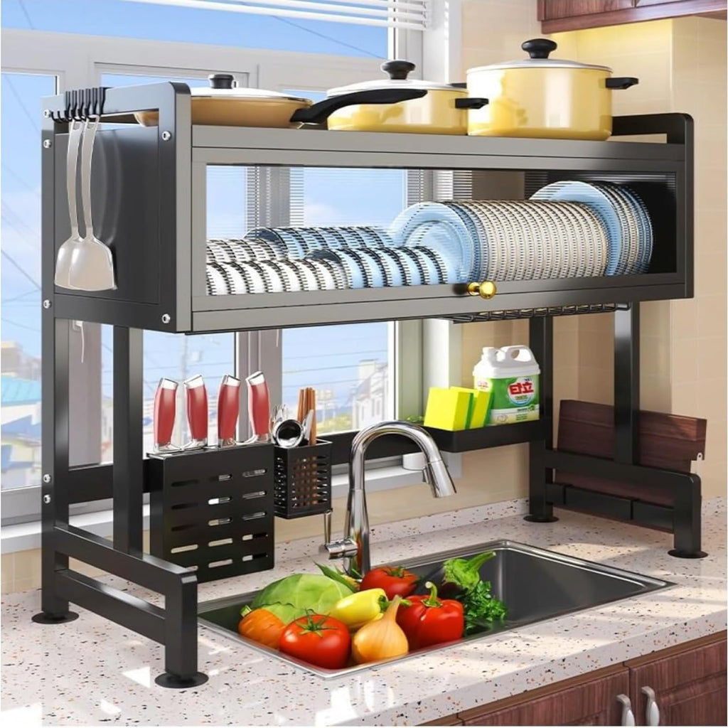 Escurridor de platos con tapa